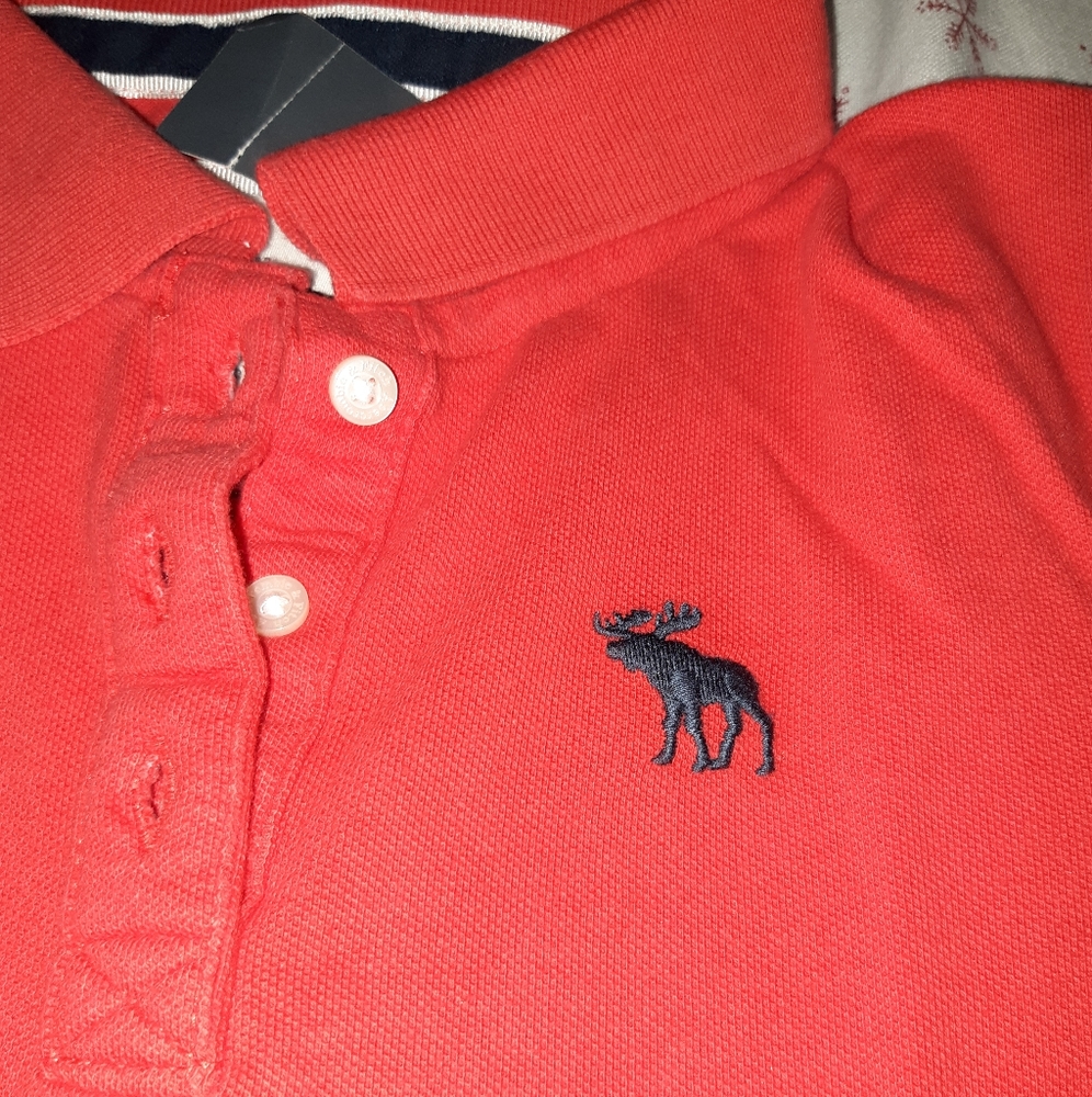 Nwt Abercrombie & Fitch Polo shirt small red - Picture 5 of 16